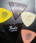 20 Vintage Fender 1960   s 1970   s Tort Celluloid Guitar  Picks - Some Used
