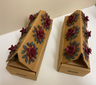 New In Box Home Interior Set Of 12 Metal Rose Napkin Rings Hostess Gift 8819-bl