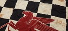 Vintage Mobil Gasoline Checkered Pole Flag Pegasus Sign Gas Pump Service Station