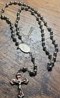 Vintage Sterling Silver   14k Gold Vermeil Rosary By Chapel - 25 Gm 18  