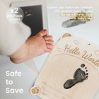 Baby Footprint Kit   Ultrasound Frame  Wooden Announcement Sign  Ink Pads