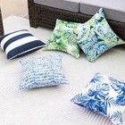 Outdoor Pillow Covers Set Of 2 Waterproof 18  X 18   pack Of 2  Blue-y Flower