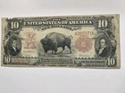  10 1901 Bison Note Fr 115 Legal Tender United States Scarce Lyons   Treat Sigs