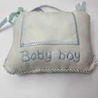 Photo Frame Baby Boy Plush 7  X 5  - 3 x4  Photo Pocket New Baby Shower Blue