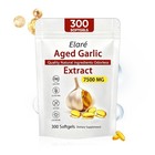 Elare Aged Garlic Extract  300 Softgels  7500mg Odorless   Heart   Immune Pack 1