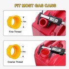 Universal Gas Can Spout Nozzle Replacement 3pcs Sets High Flow Fuel Kit Bpa Free