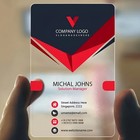 1000 Custom Transparent Business Cards Frosted Pvc Waterproof Single-sided