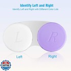 Qvvq 12pcs Contact Lens Case  Contact Lens Box Left right Eyes Holder Contain