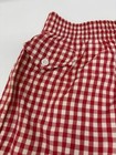 Vintage Red Plaid Swim Trunks Bathing Suit Mcgregor 50s Cotton Shorts S Pocket