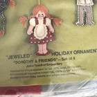 Bucilla Christmas Needlecraft Jeweled Ornaments Kit Dorothy   Friends 2113 New