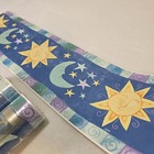 Vintage 90s York Celestial Wallpaper Border Sun Moon Stars Swirl 16 Yards Nos