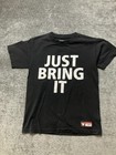 Wwe Authentic The Rock Just Bring It T-shirt Mens Small Black Graphic Cotton