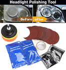 Heavy Duty Headlight Restoration Kit Car Lens Lamp Cleaning Sanding Repair Tool