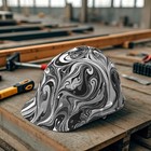 Paint Swirls Grayscale - 16  X 48   Hydrographic Film Hydro Dipping