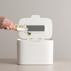 Compost Bin Countertop 4 5l Rectangular Abs Bamboo Design   Odor-control Filter