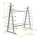 Heavy Duty Steel Horizontal Storage Rack With 7-tier For Lumber pipe Organizer