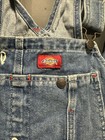 Dickies Denim Bib Overalls Mens 36x30 Blue Carpenter Workwear Relaxed Fit