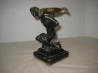 Vintage Man Carrying Sack 7  X 2 X 5  Bronze Figurine Blackamoor Servant Statue