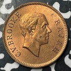 1937 Sarawak 1 Cent Lot e6799 High Grade  Beautiful 
