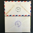 1961 First Flight Covers London Boac C4 Manila Singapore   Return Set Pair   2  