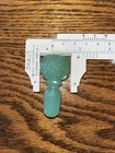 Green Glass Perfume Bottle Stopper - Jadeite Jade   Nice 