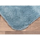 Garland Rug Finest Luxury Basin Blue 24 In  X 40 In  Ultra Plush Washable Bath