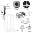 Sink Soap Dispenser Kitchen Abs Liquid Pump Tube With Sponge Holder