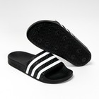 Adidas Originals Men s Adilette Slides Black white 280647 F