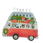 Molly   Rex 20407 Vw Van Bus Christmas Dogs Spiral Note Pad 100 Sheets 3 x5 