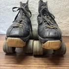 Vintage Chicago Hyde Men   s Roller Skates Size 7 Black Wood Stopper - Not Tested