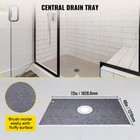 Waterproof Shower Pan Kit 48x72 Complete System With Curb   Drain Ready To Tile