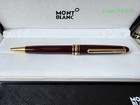 New Montblanc Meisterstuck Burgundy 164r Red Classique Gold Trim Ballpoint Pen