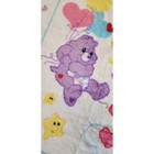 Care Bears Fleece Baby Blanket 31x43 White 2003 Vintage Rainbow Funshine Exc