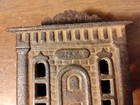 Antique Cast Iron Coin Bank Building Patd Bank
