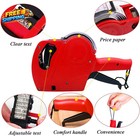 Mx-5500 8 Digits Price Tag Gun With 5000 Sticker Labels And 3 Ink Refill Label