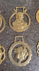 Lot Of 9 Vintage Brass Metal Bridal Medallions