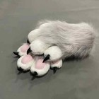 Furry Animal Paws Gloves Fursuit Kigurumi Cosplay Costume Wearable Paw Props