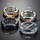Cigar Ashtray Cut Crystal Glass Tobacciana Heavy Diamond Classic Art New