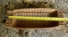 Vtg Basket Scroll Handled 16  Rectangle Wicker Basket