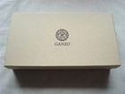 Ganzo Bridle Leather Zippered Pen Case -  4 Pen Capacity