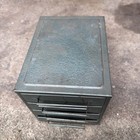 Vintage Metal Industrial Small Parts 4 Drawer Storage Organizer Cabinet 8x6x6