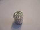 Sterling Silver Pill Box Barrel Style Flower Style All Around Tall Solid 925