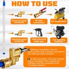 Portable Radiator Cleaning Wand Radiator Flush Tool With 5 Spray Nozzles 100cm