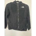 North Face Girls Oso Hoodie Black Fleece Full Zip Jacket Size L 14 16 Nf0a5aay