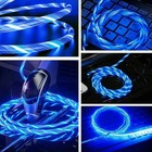 1m Led Light Up Fast Charging Charger Cable Usb Cord For Iphone Type C Phone New