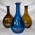 Colonial Williamsburg 4xx Restoration Wine Bottles  3  Blenko Royal Leerdam