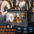 Industrial Borescope Camera - 8 Adjustable Leds  Semi-rigid Cable For Mechanics