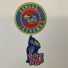  2  Ku Kansas Jayhawks  Vintage Iron On Patches Patch Lot 3    X 1 75      3   
