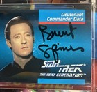 Brent Spiner  commander Data  Impel Star Trek Signed Auto Rookie Card