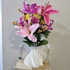 Minimalist White 3d Printed Vase Spiral Sculptural Home Decor Dry Flower Vase